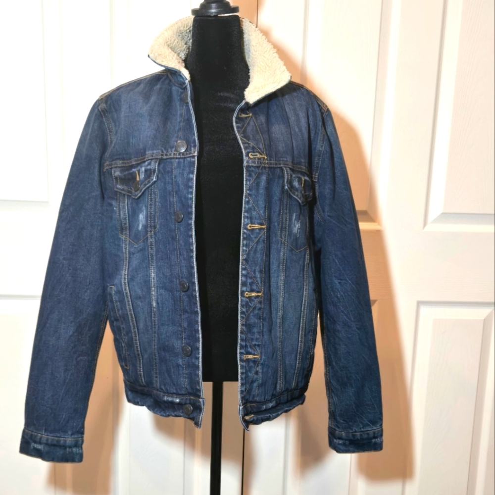 Aeropostale Wool Lined Jean Jacket